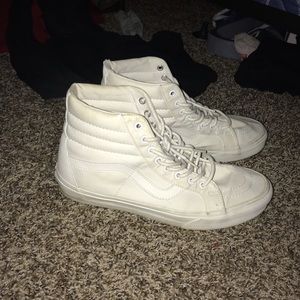 Size 10 Vans all white